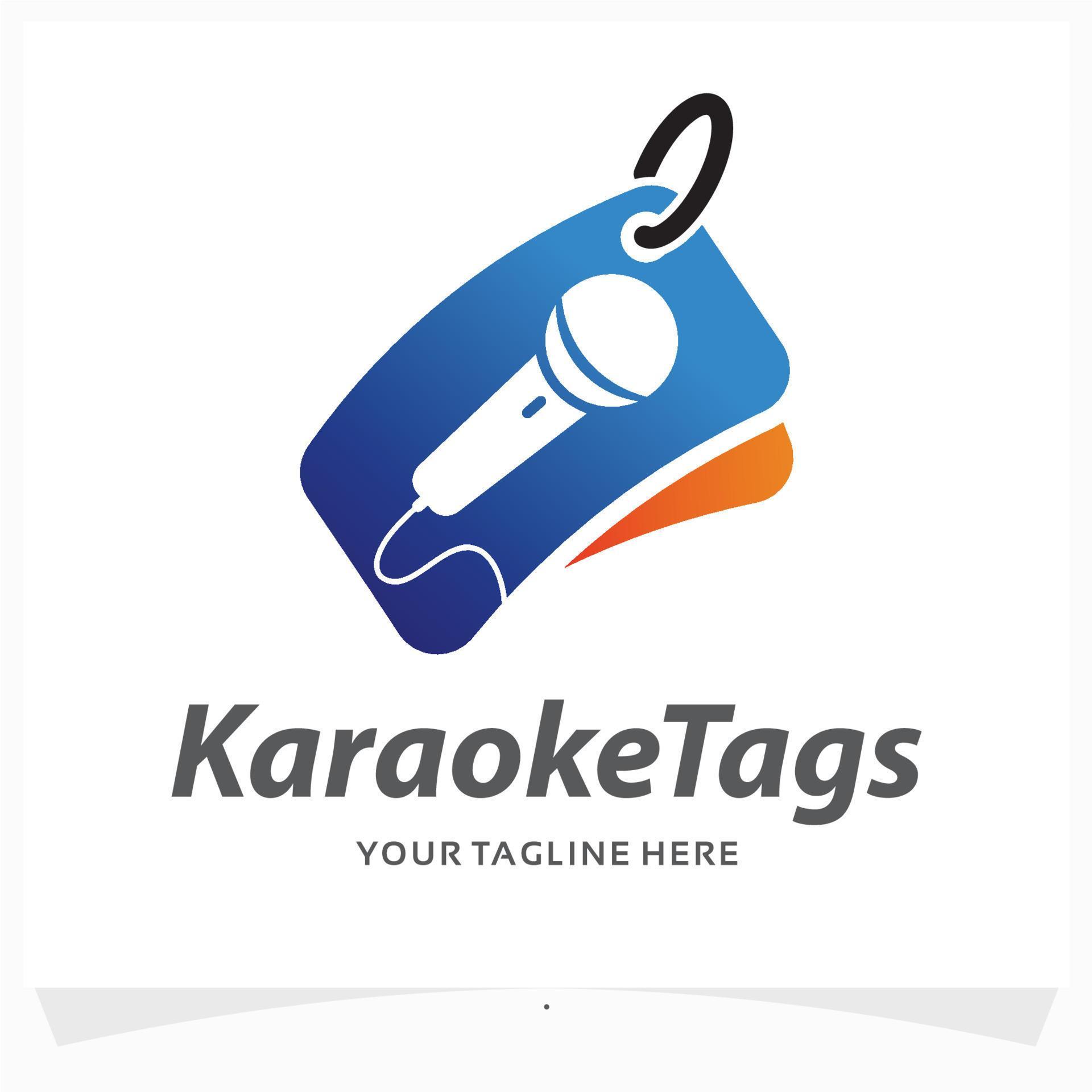 karaoke tags logo design template 14799805 Vector Art at Vecteezy