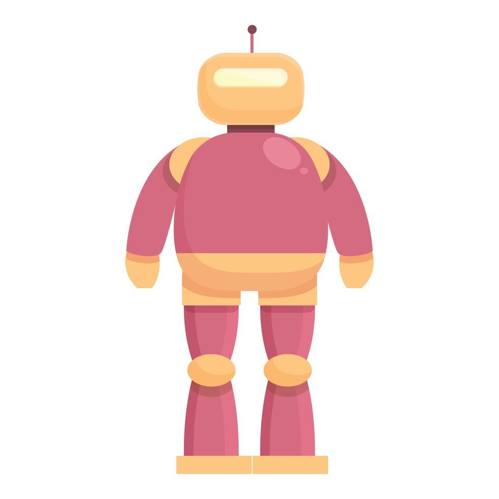 vector de dibujos animados de icono de robot de tecnología. programa para niños