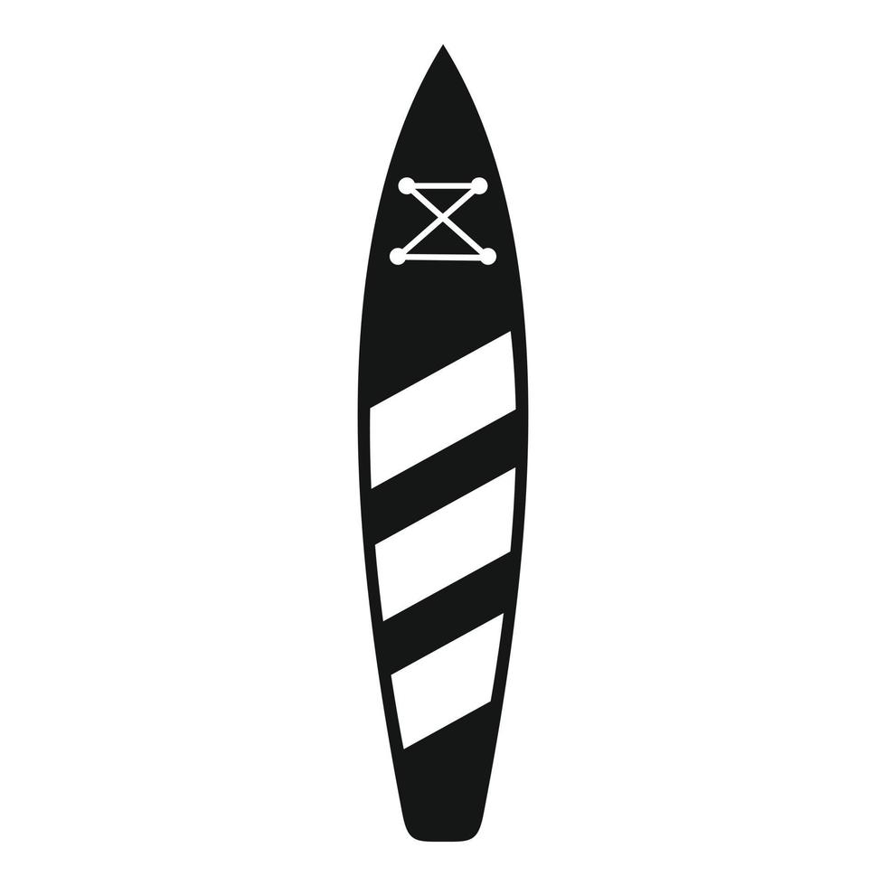 vector simple del icono del tablero sup. puesto de surf