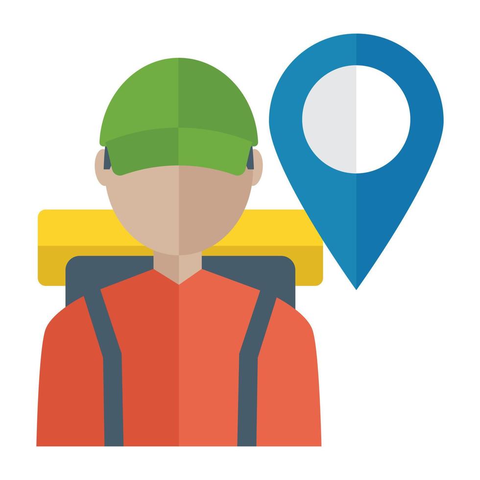 Trendy Delivery Man vector