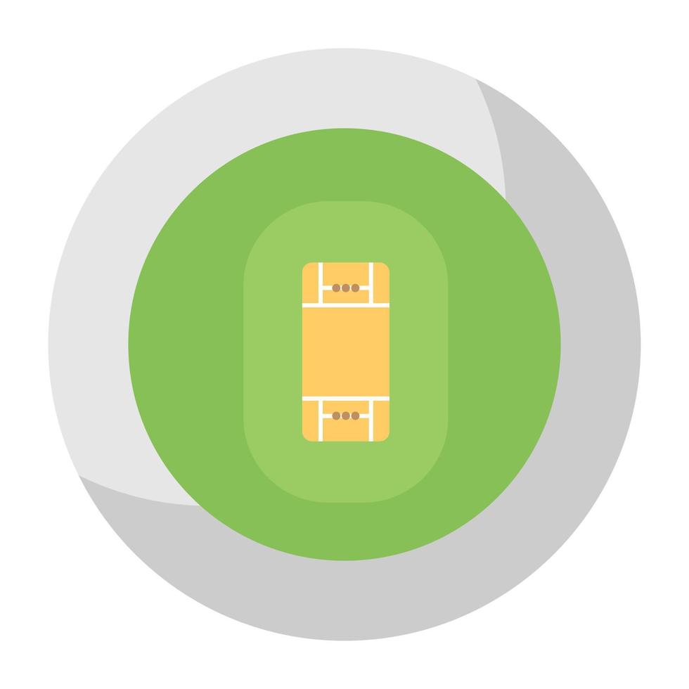 campo de cricket de moda vector