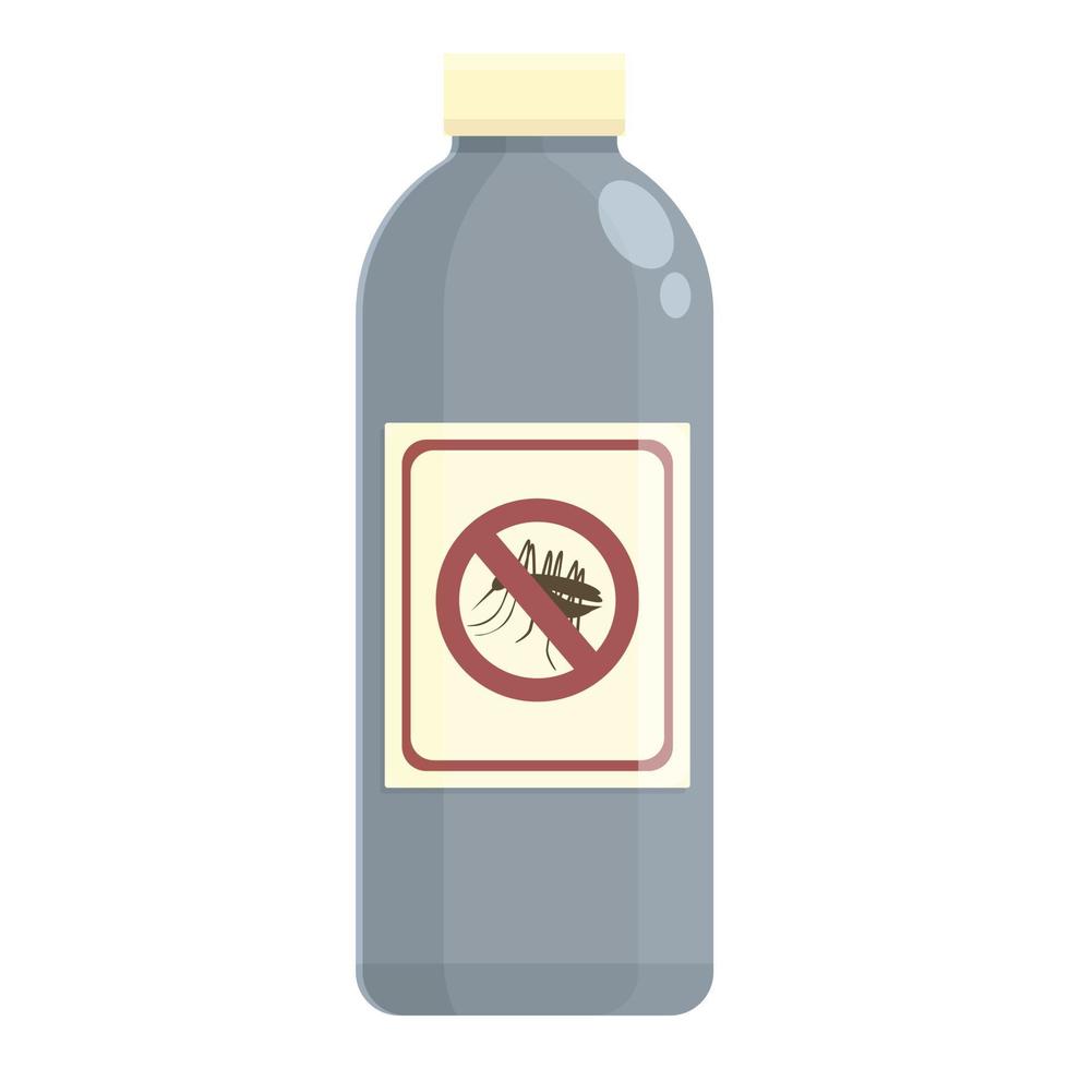 vector de dibujos animados de icono de botella de matanza de plagas. protección contra el dengue