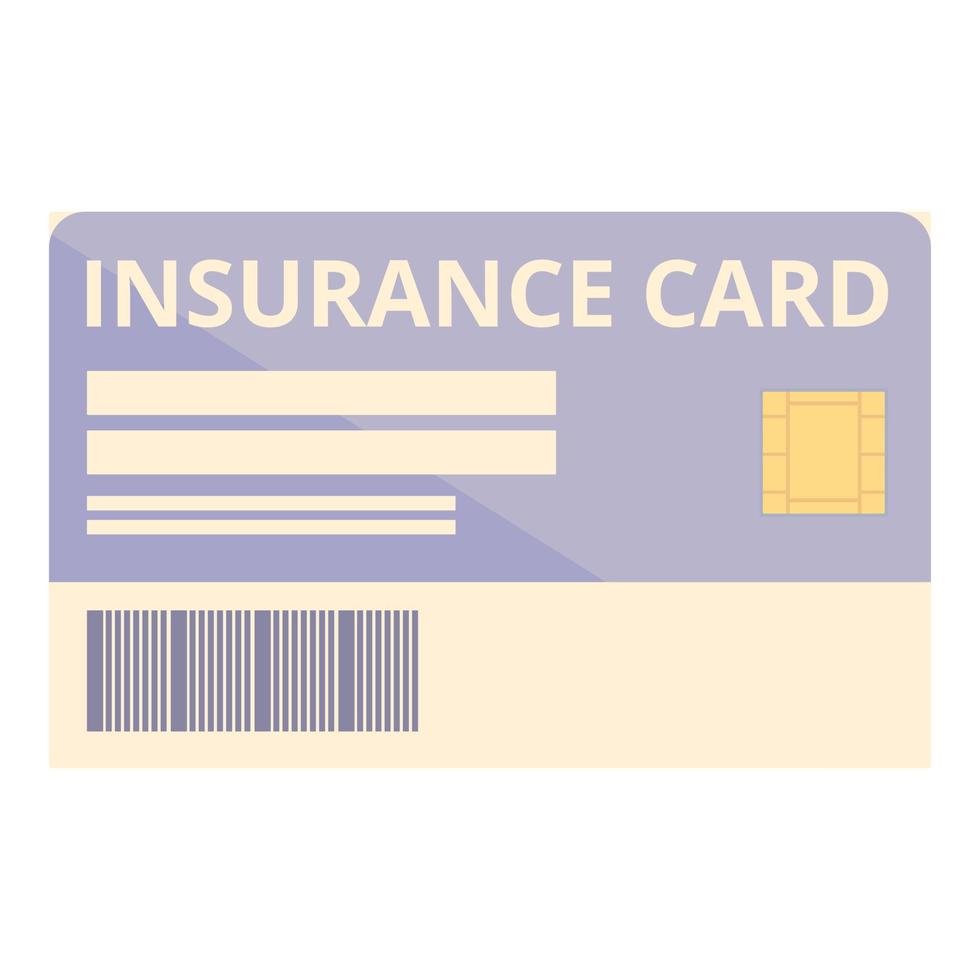 Life medical card icon cartoon vector. Health insurance vector