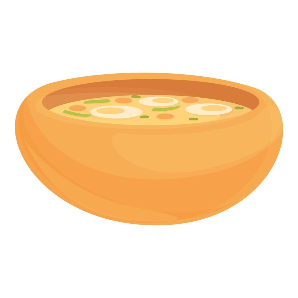 vector de dibujos animados de icono de sopa de champiñones. comida de polonia