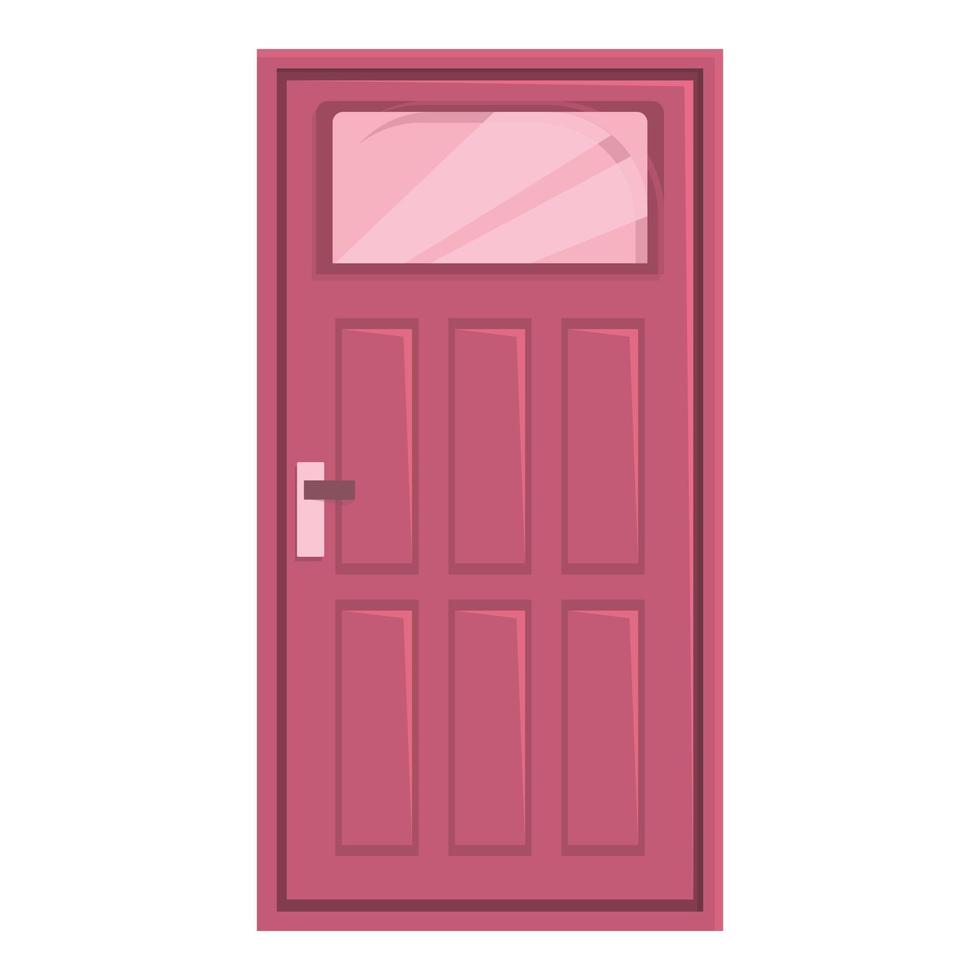 vector de dibujos animados de icono de puerta de habitación. interior de la casa