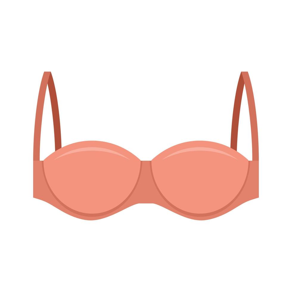 Fashion bra icon flat isolated vector