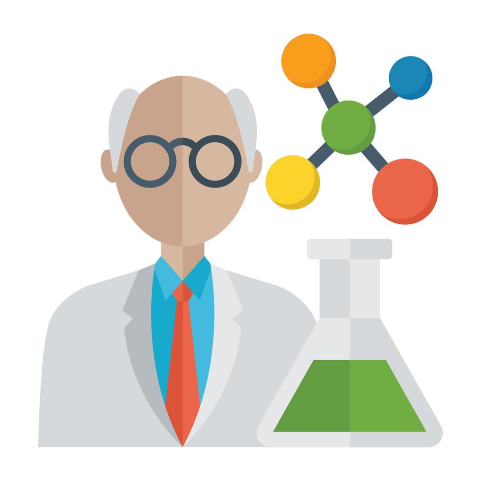 Trendy Scientist Concepts vector