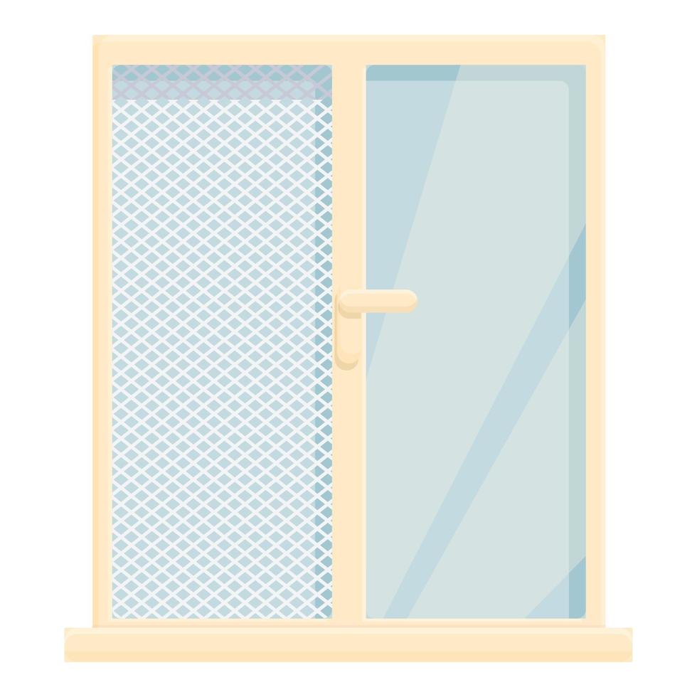 Window mosquito protect icon cartoon vector. Dengue protection vector