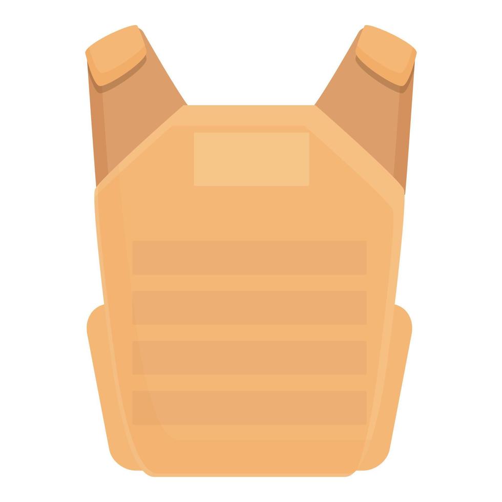 Desert vest icon cartoon vector. Bullet proof vector