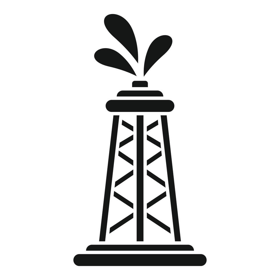 Petrol tower icon simple vector. Global disaster vector