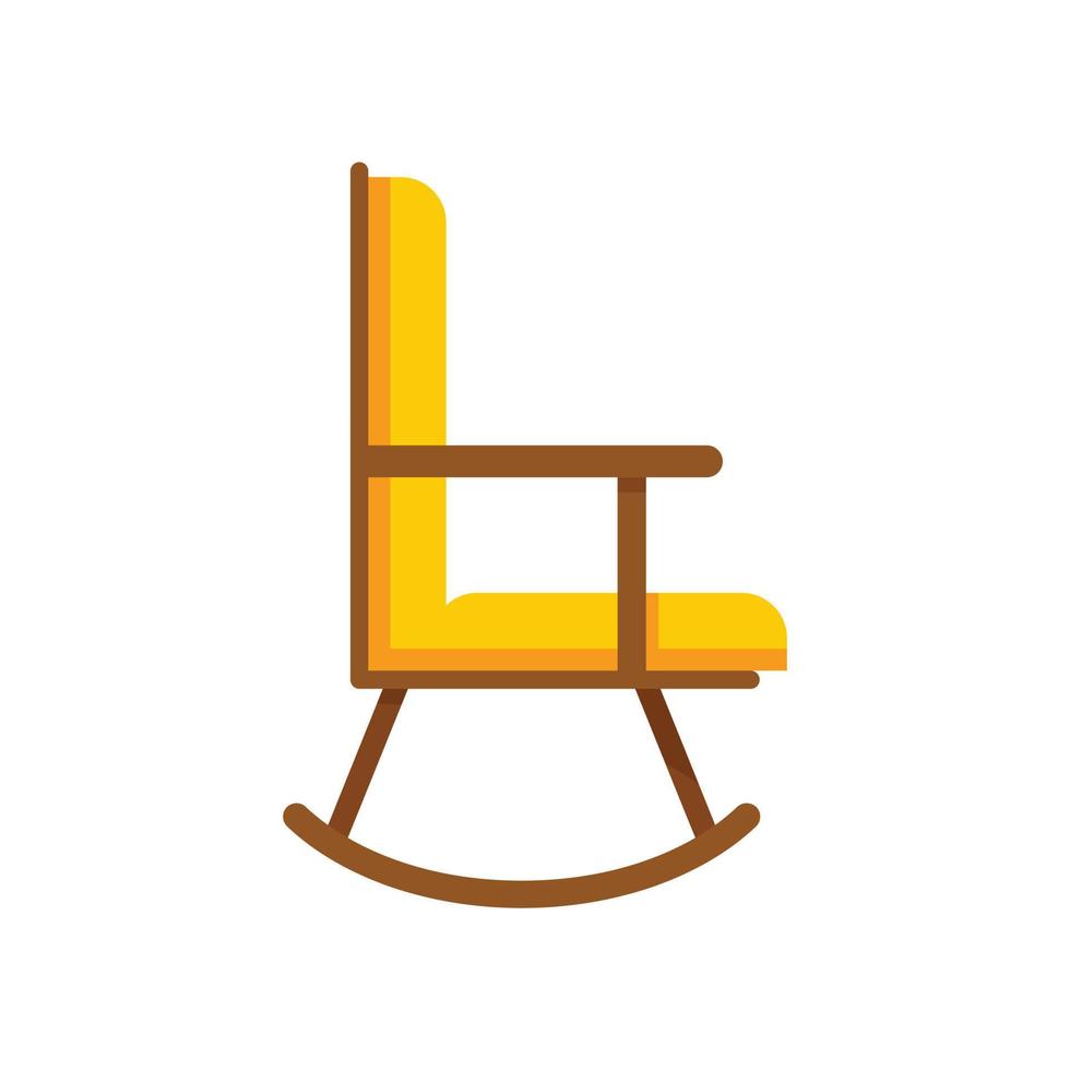 Nursing chair icon flat isolated vector