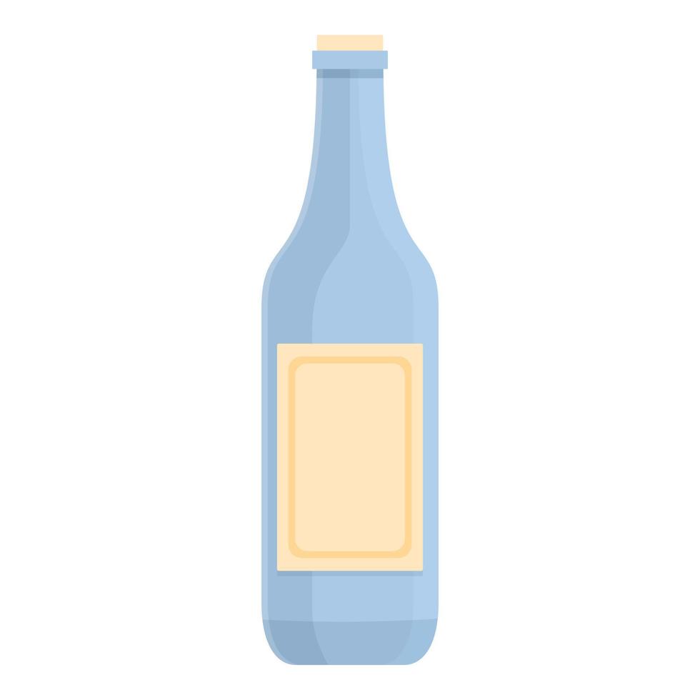 Polish vodka bottle icon cartoon vector. Poland culture vector