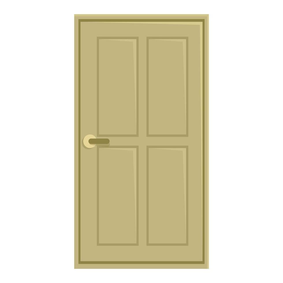 Office door icon cartoon vector. Home front vector