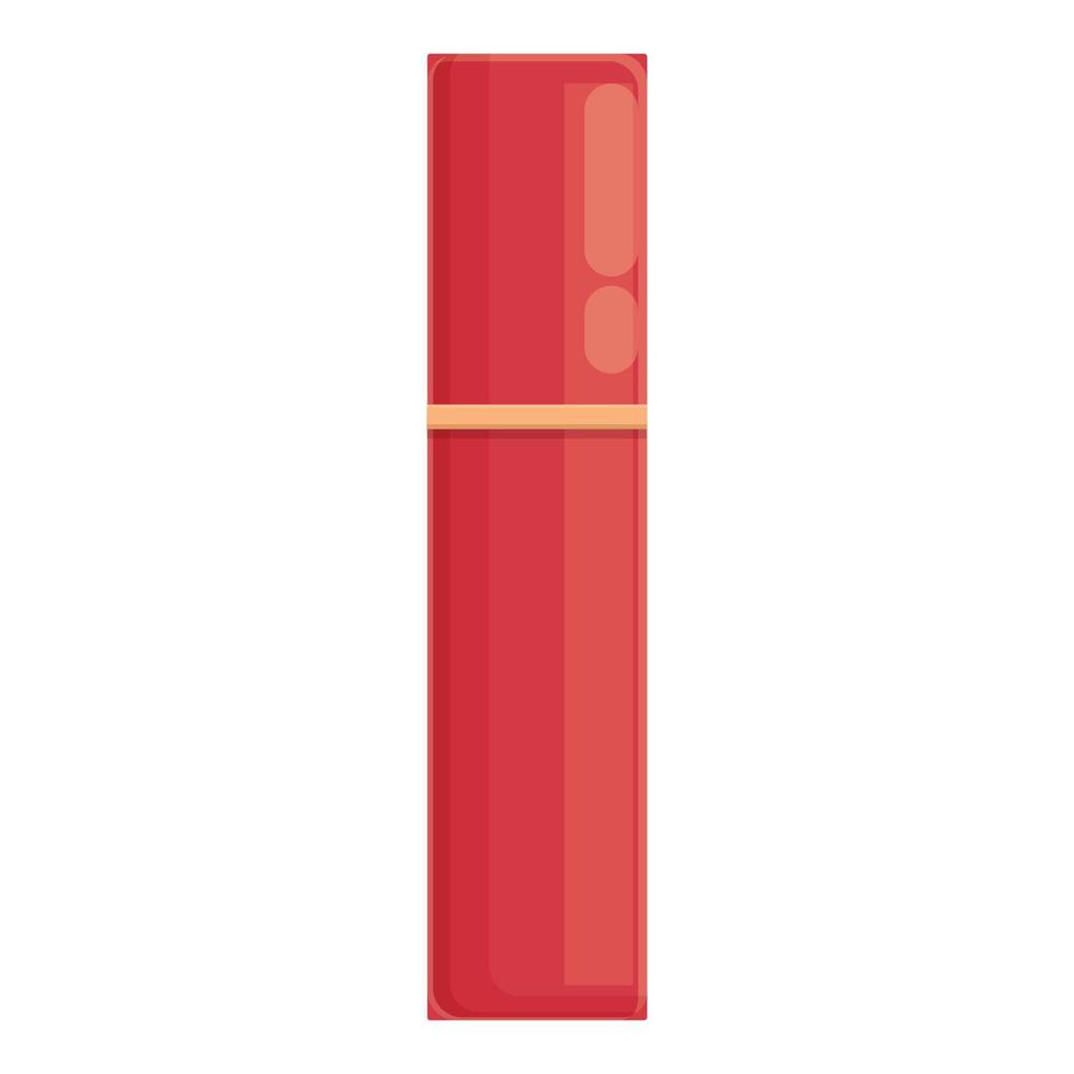 Red lipstick icon cartoon vector. Eye makeup vector