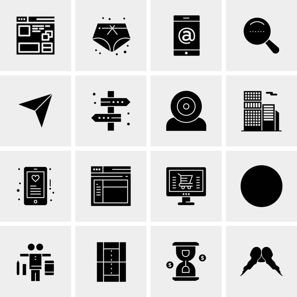 16 Universal Business Icons Vector Creative Icon Illustration to use in web and Mobile Related project