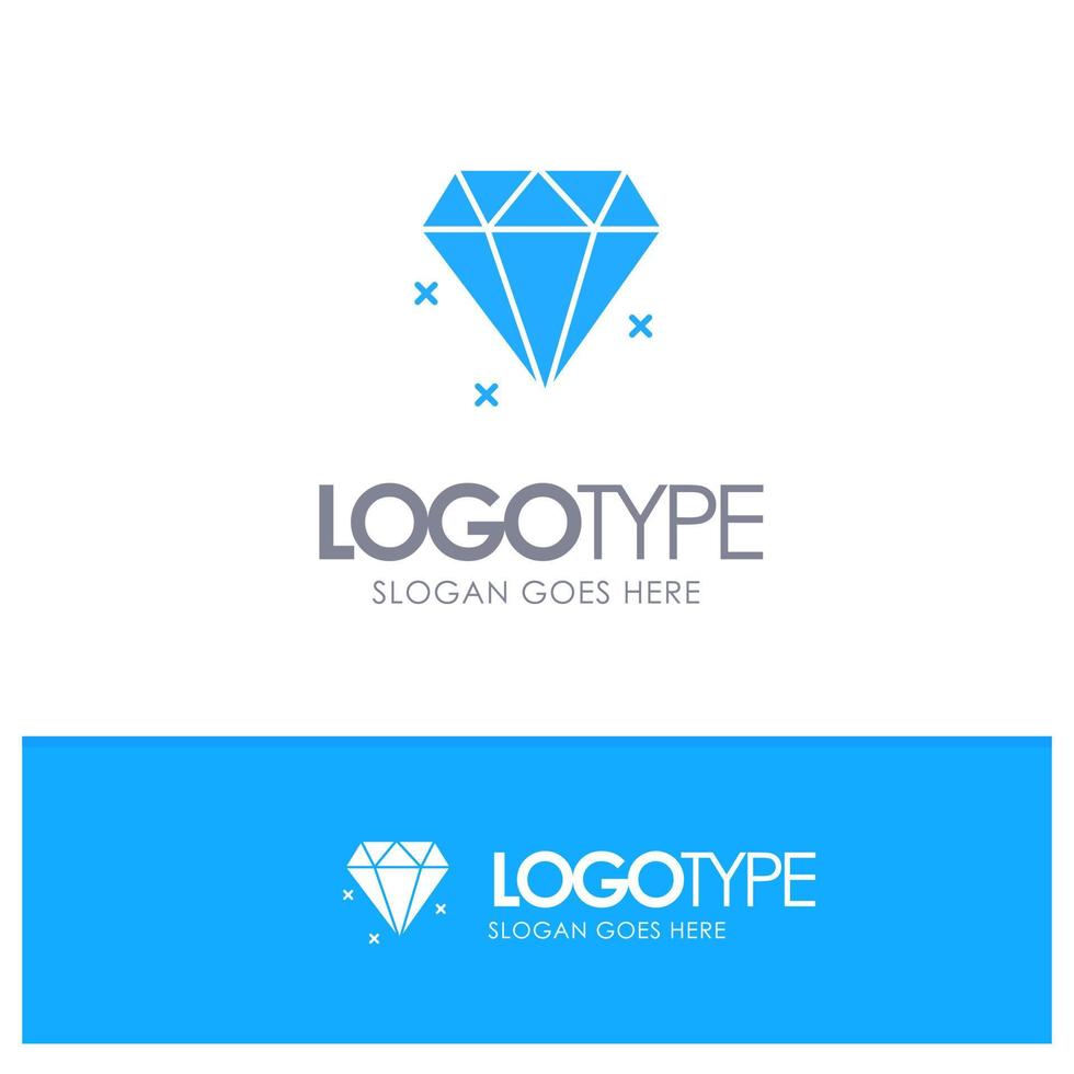 Diamond Jewelry Blue Logo vector