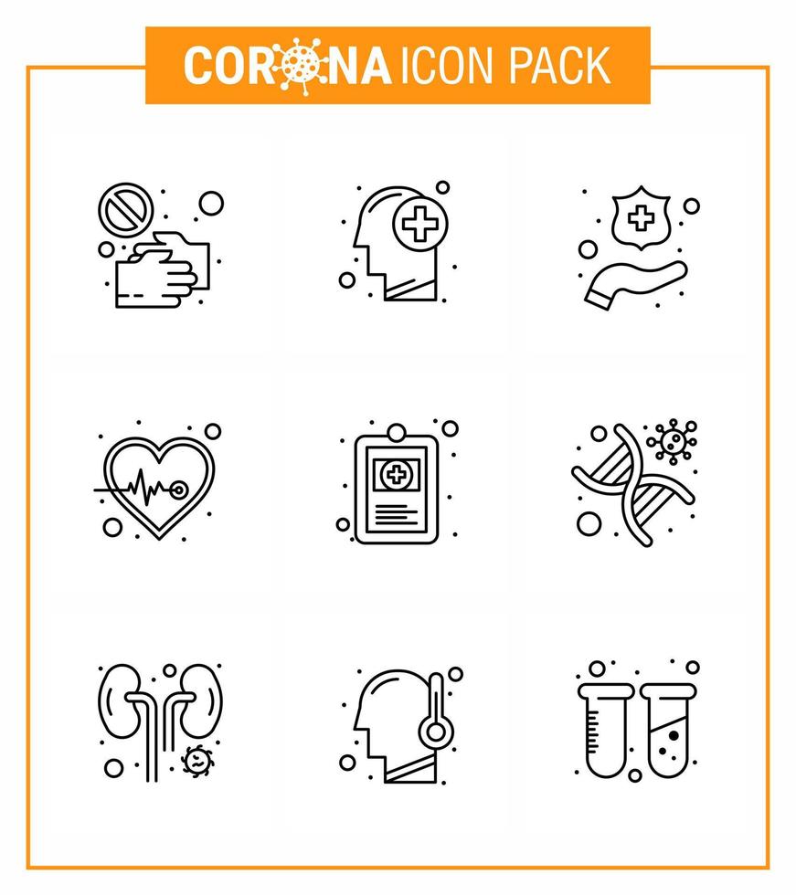 COVID19 corona virus contamination prevention Blue icon 25 pack such as clinical record pulse medical heart washing viral coronavirus 2019nov disease Vector Design Elements