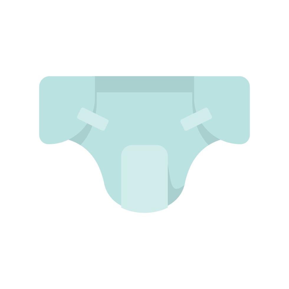 Object diaper icon flat isolated vector