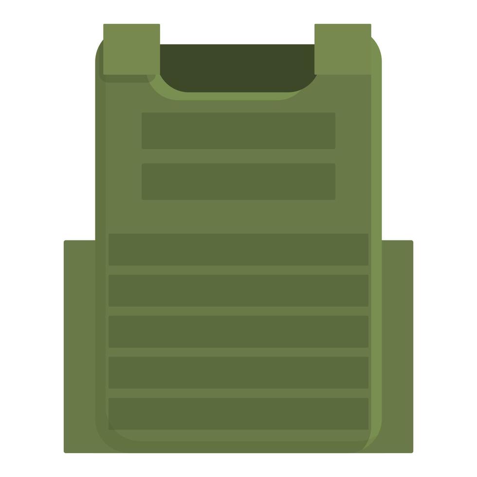 Green vest icon cartoon vector. Police proof vector