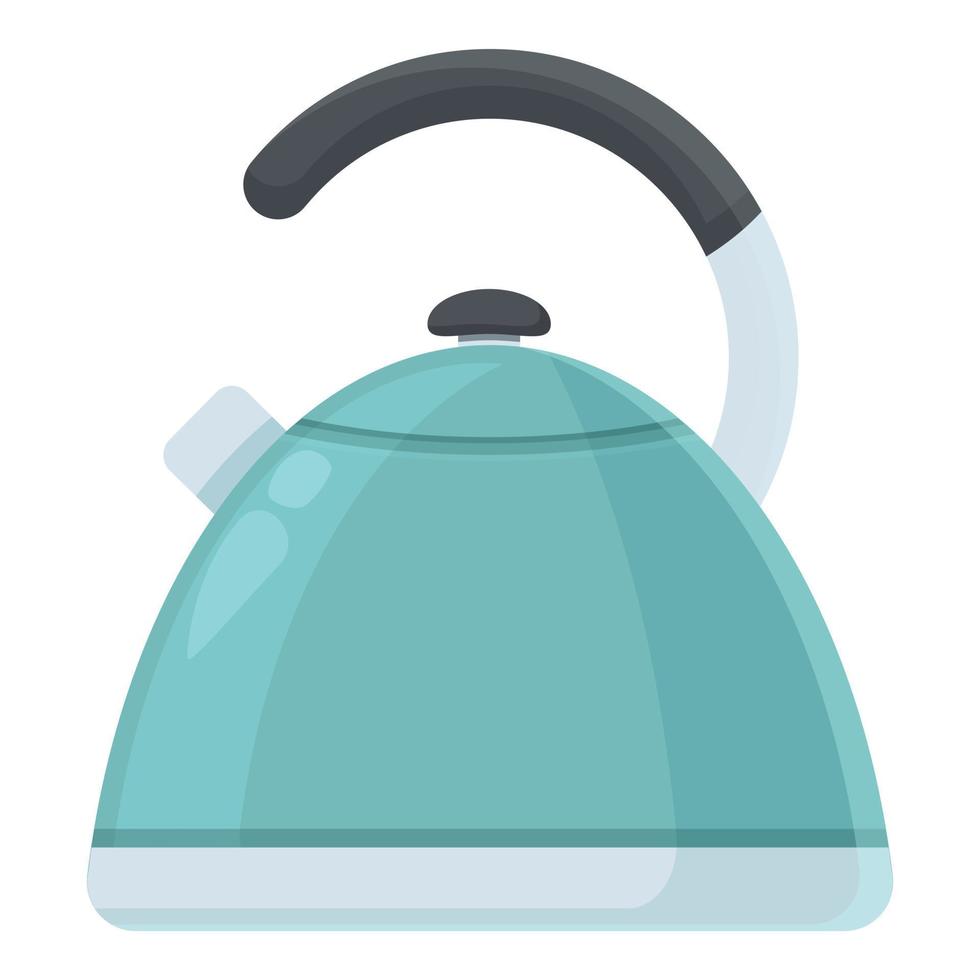 Home kettle icon cartoon vector. Water glass vector