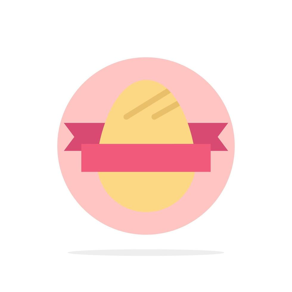 Easter Egg Egg Holiday Holidays Abstract Circle Background Flat color Icon vector