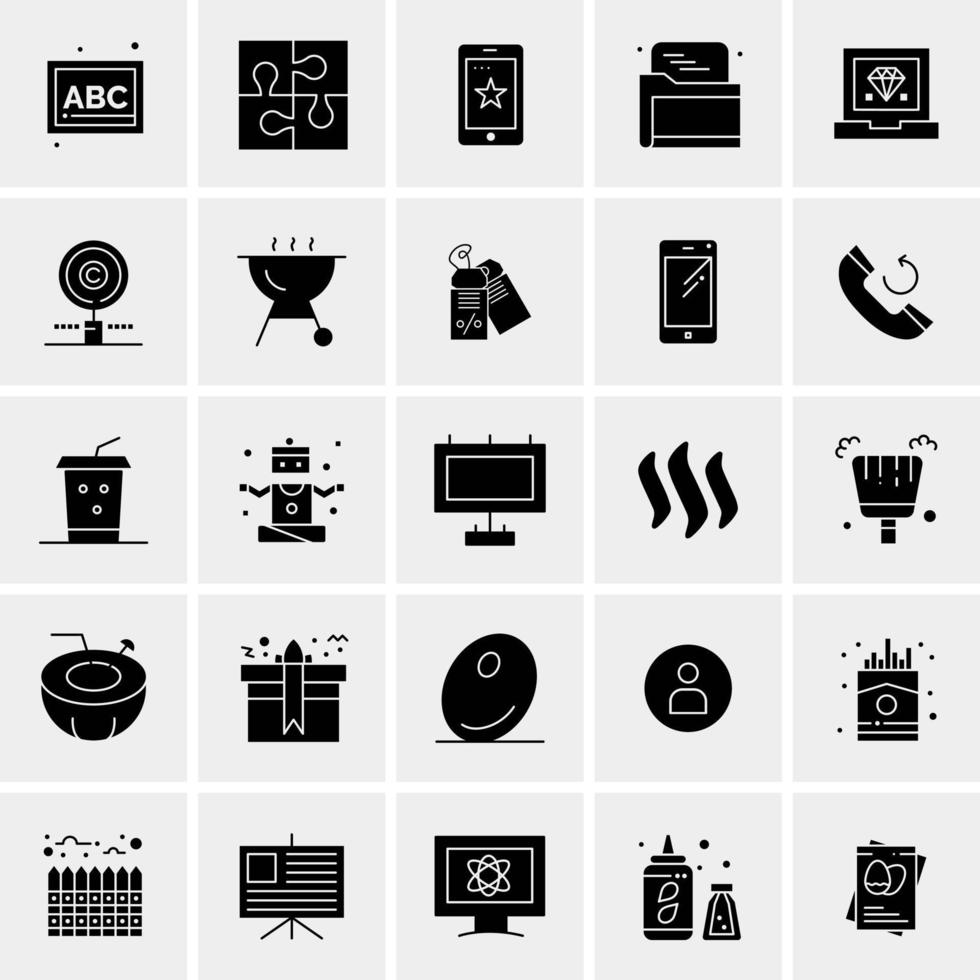 25 Universal Business Icons Vector Creative Icon Illustration to use in web and Mobile Related project
