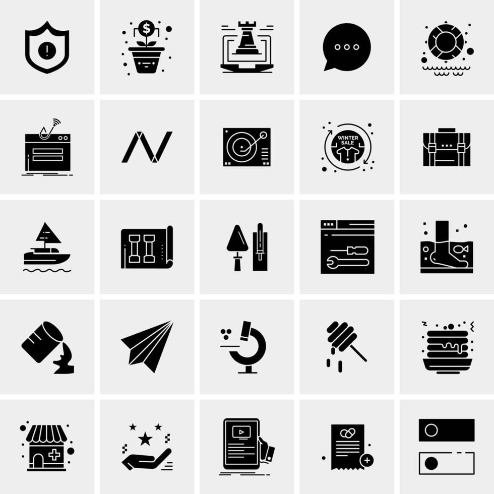 25 Universal Business Icons Vector Creative Icon Illustration to use in web and Mobile Related project