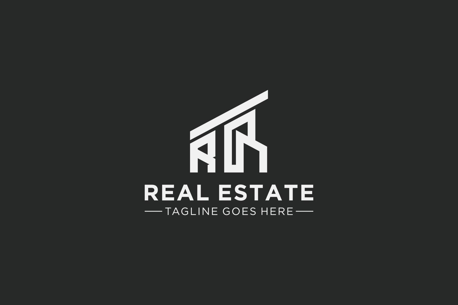 Letter R for Real Estate Remodeling Logo. Construction Architecture Building Logo Design Template Element. vector