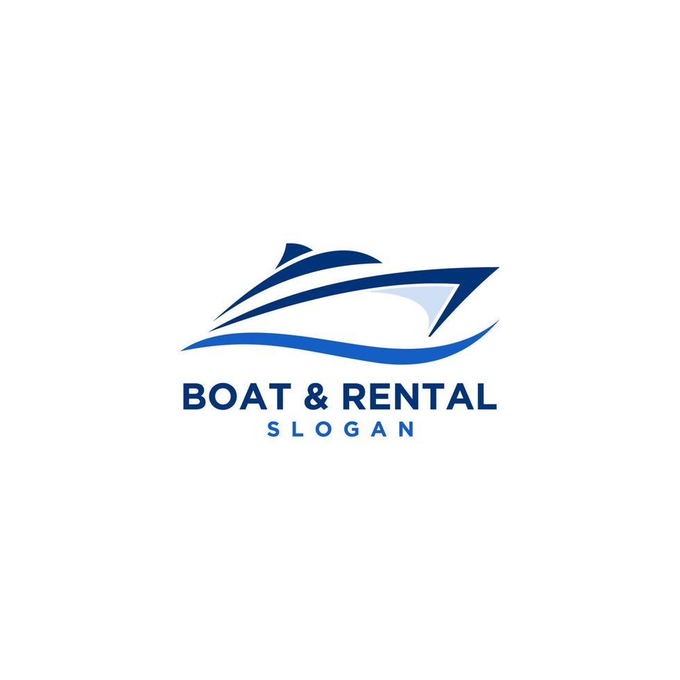 Boat Logo Design Template Vector Graphic Branding Element.