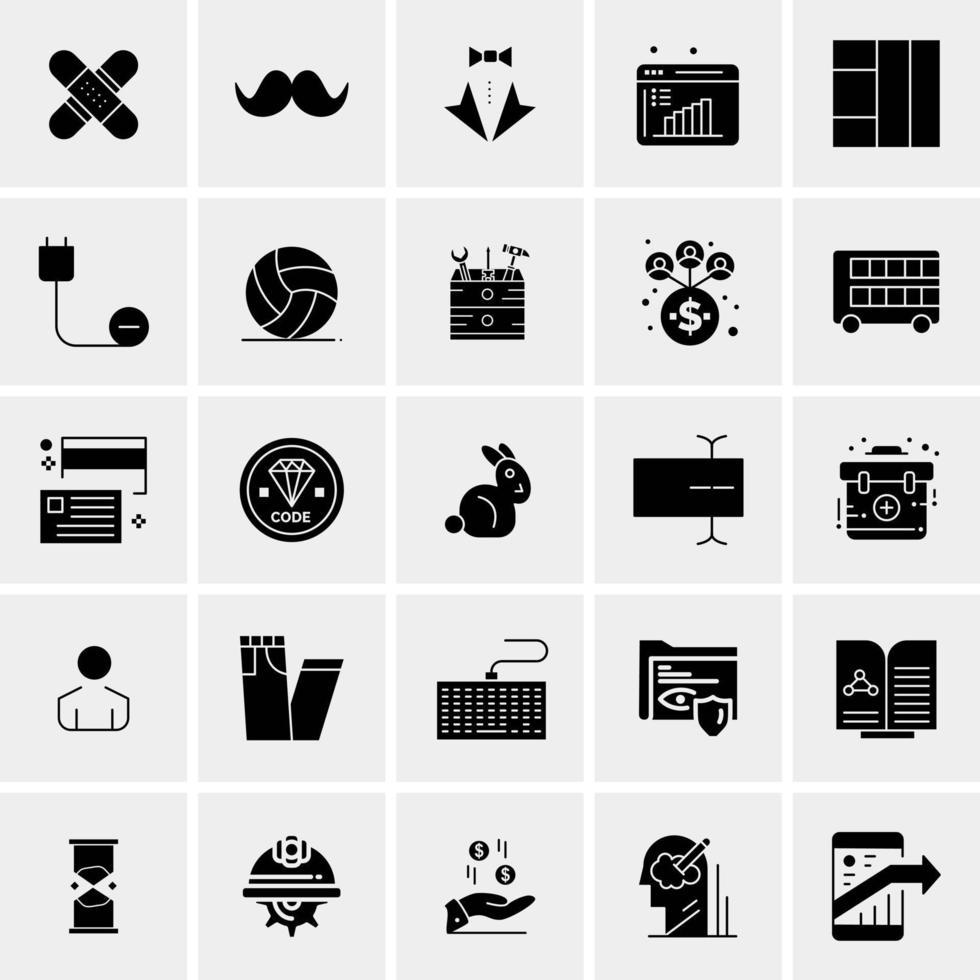 25 Universal Business Icons Vector Creative Icon Illustration to use in web and Mobile Related project