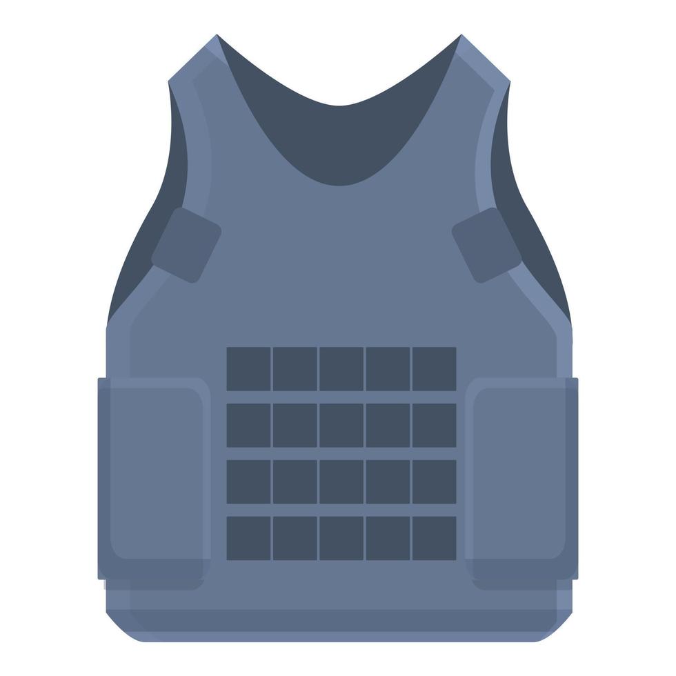 Proof vest icon cartoon vector. Swat bulletproof vector
