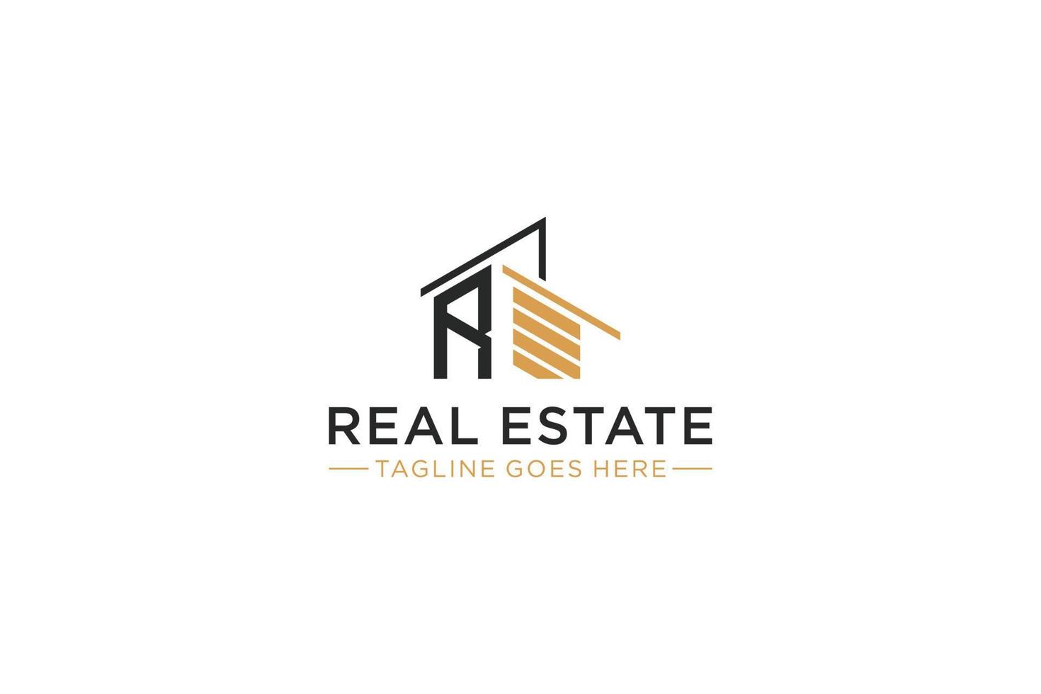 Letter R for Real Estate Remodeling Logo. Construction Architecture Building Logo Design Template Element. vector