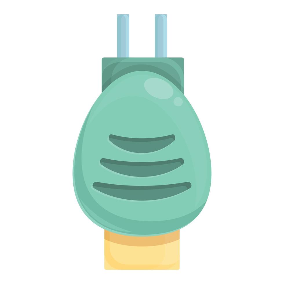 Mosquito protective plug icon cartoon vector. Dengue protection vector