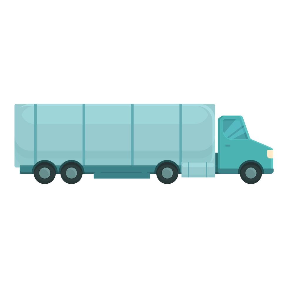 Gasoline tanker icon cartoon vector. Truck tank vector