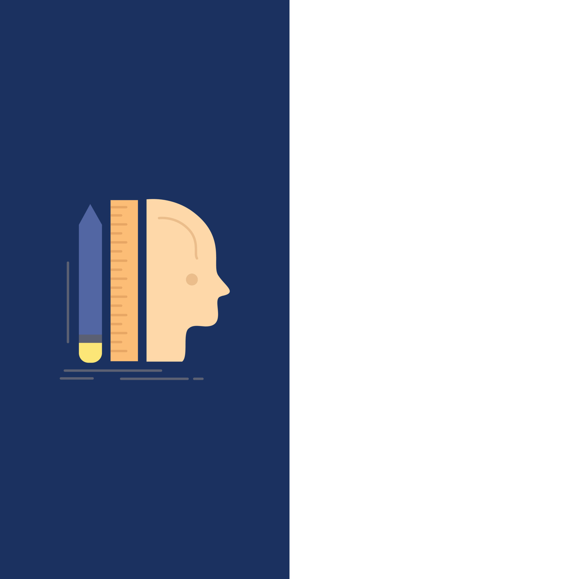 Design human ruler size thinking Flat Color Icon Vector 14804894 Vector