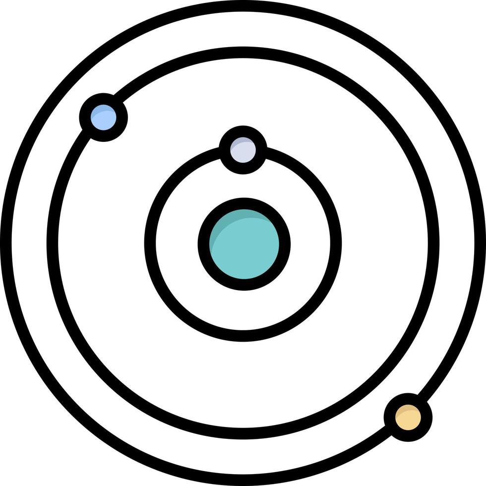 Astronomy Planet Education Learning  Flat Color Icon Vector icon banner Template