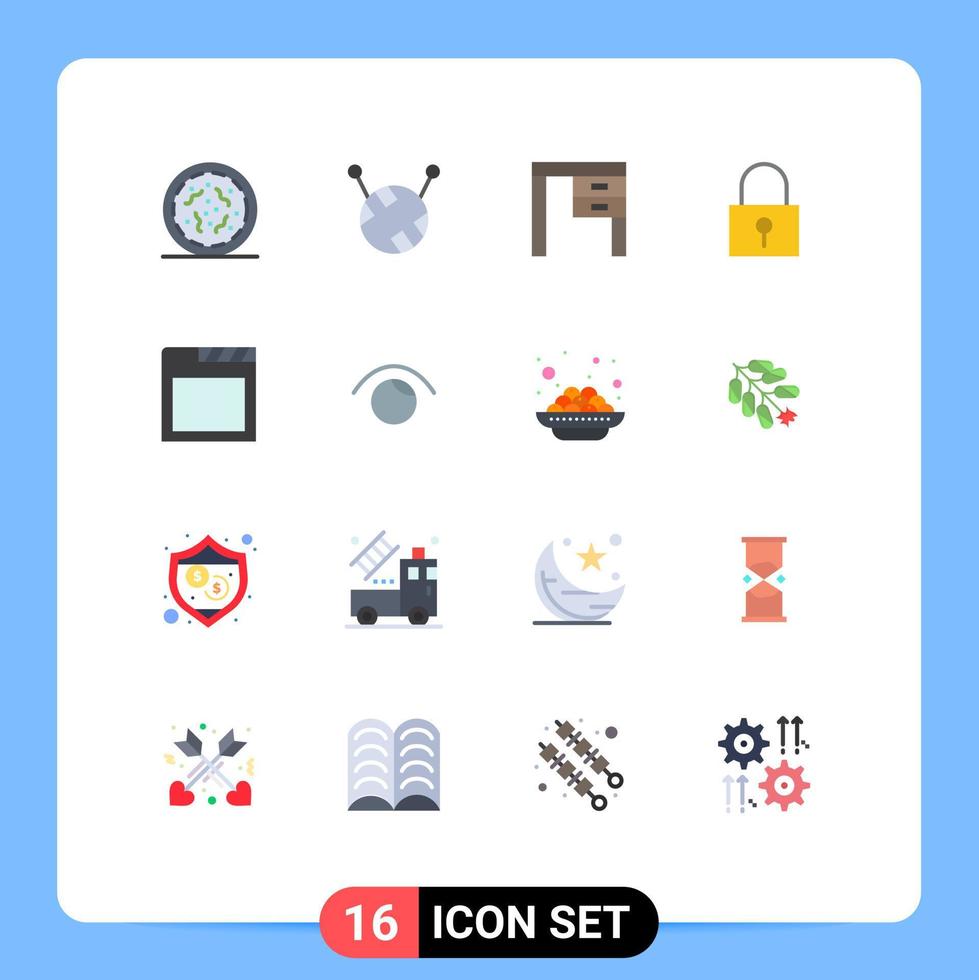 paquete de iconos de vectores de stock de 16 signos y símbolos de línea para el bloqueo de contraseña de la aplicación interior del navegador ocular paquete editable de elementos creativos de diseño de vectores