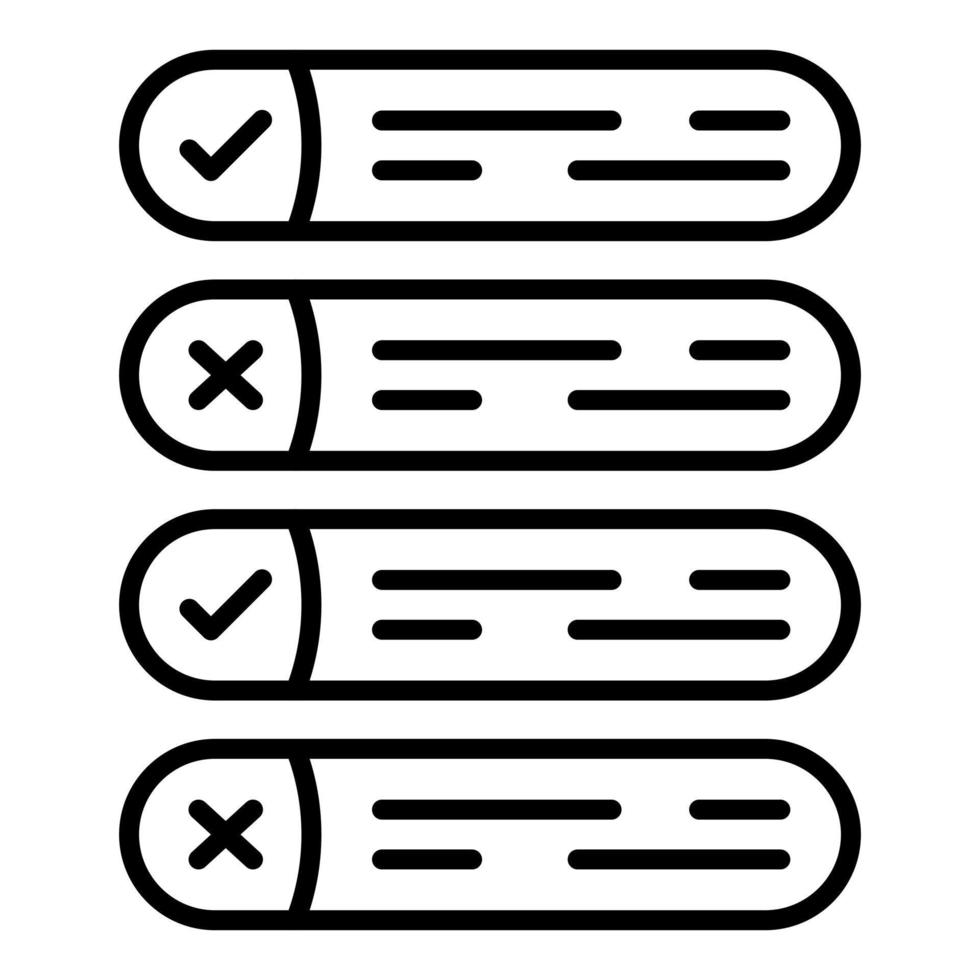 Status Line Icon vector