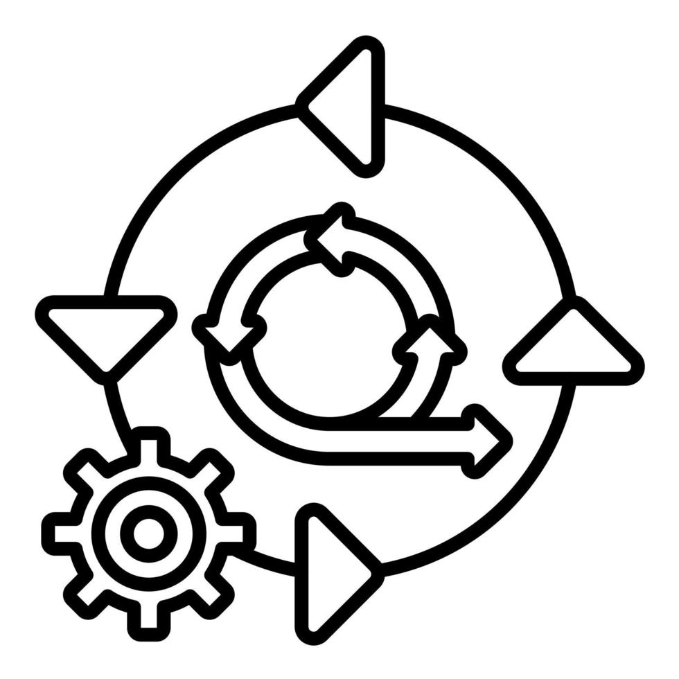 New Workstyle Line Icon vector