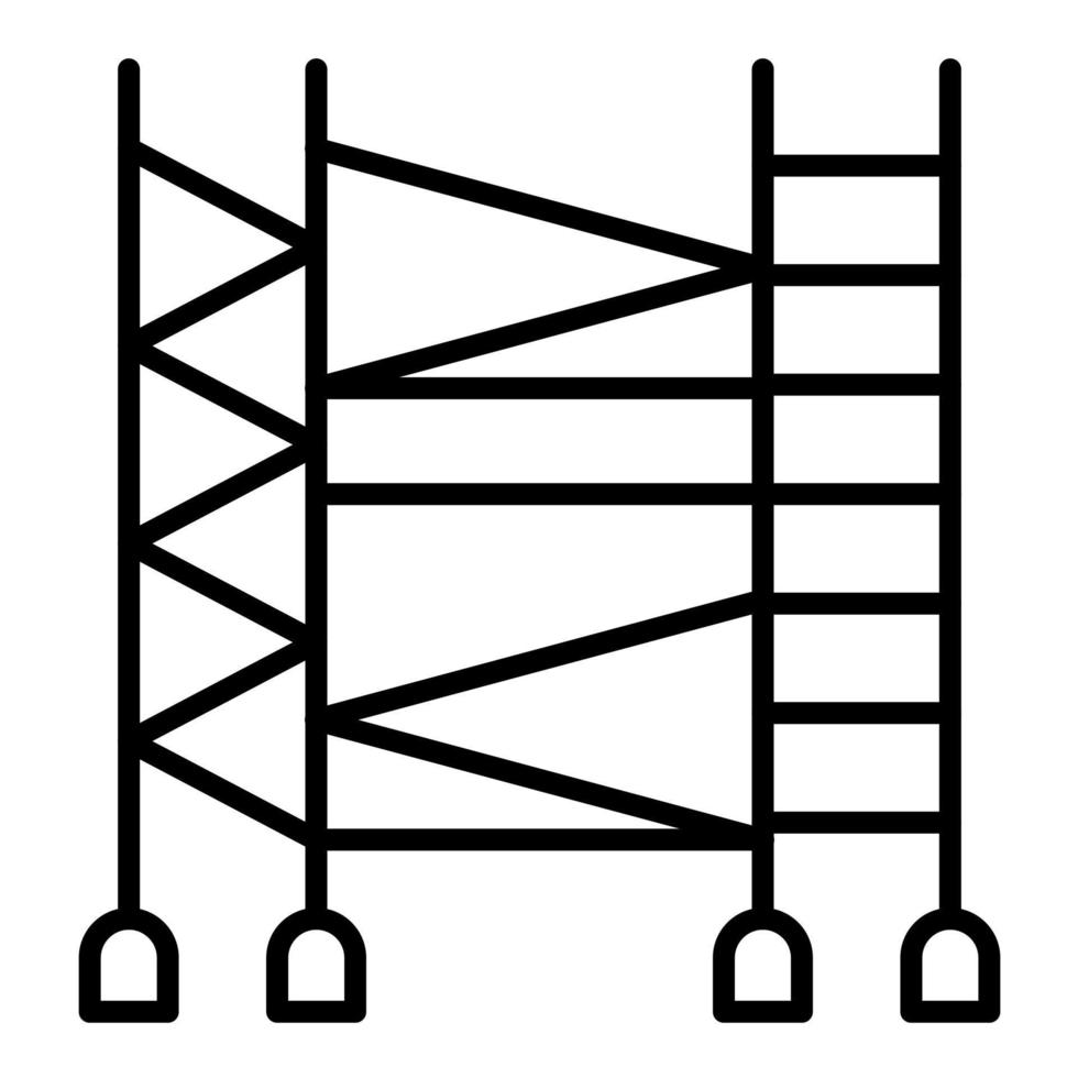 Scaffolding Line Icon vector