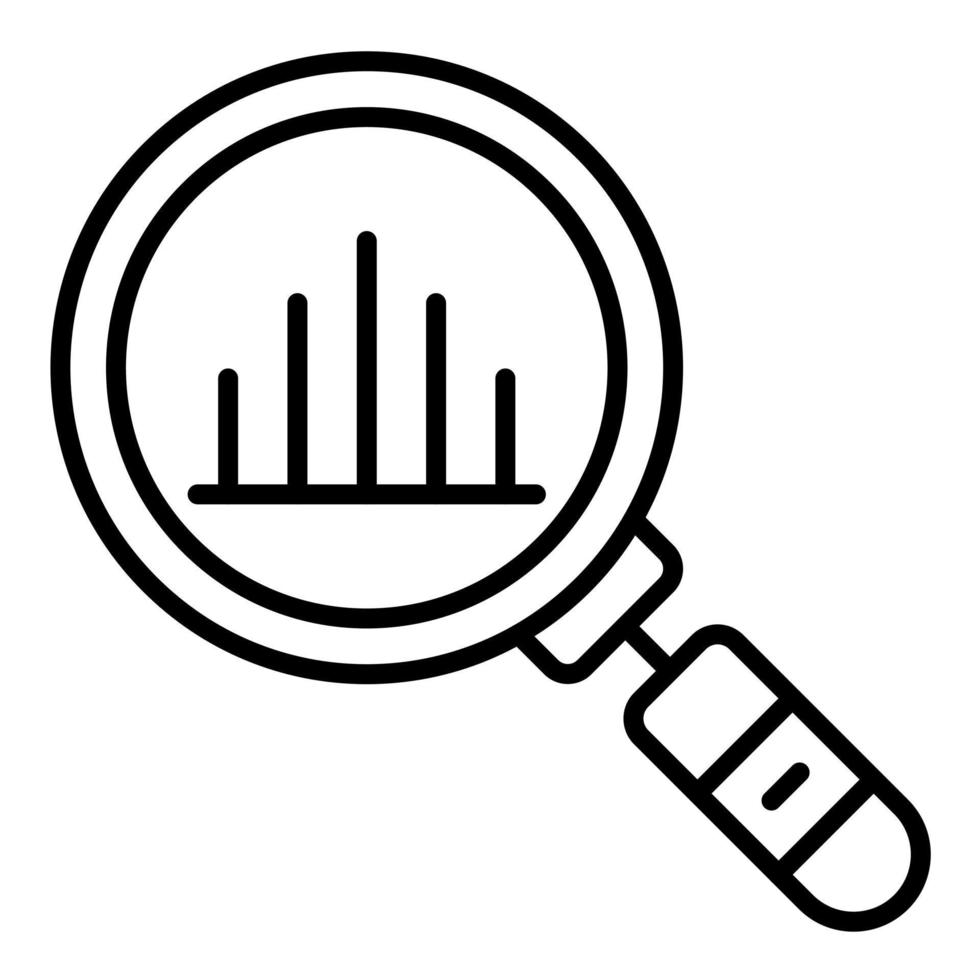 Market Research Line Icon vector