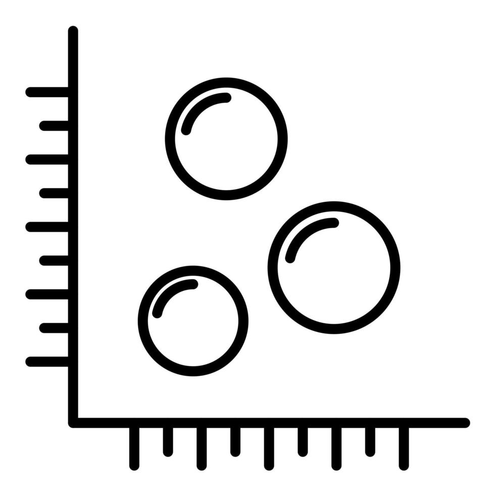 icono de línea de burbuja vector