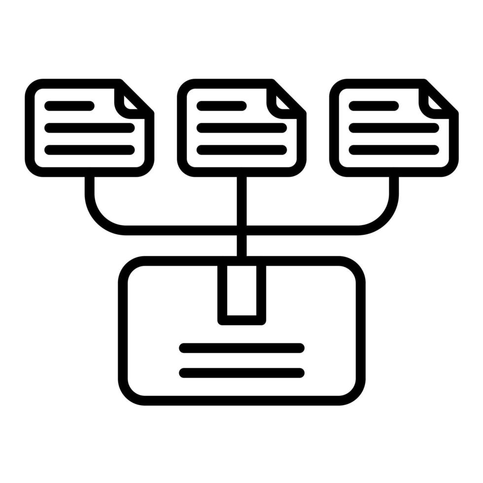 Repository Line Icon vector