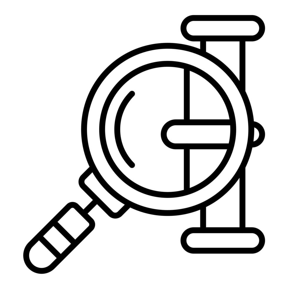 Pipe Inspection Line Icon vector