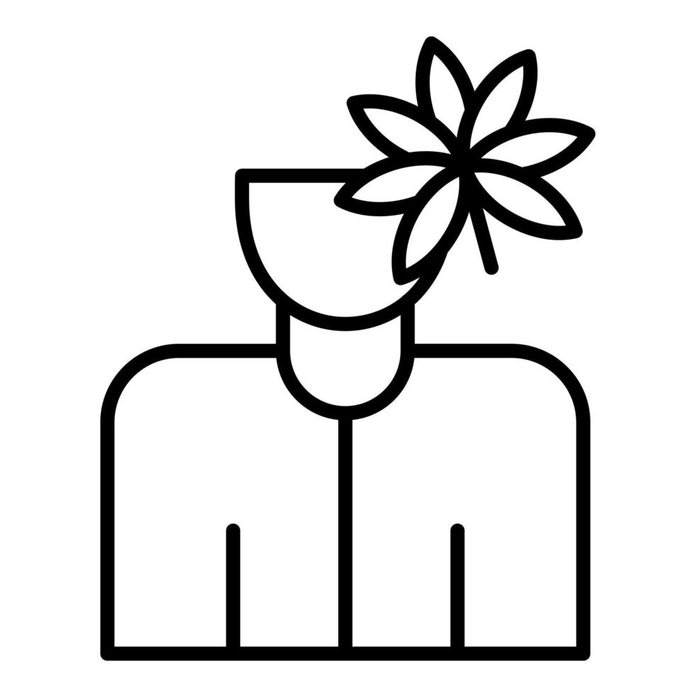 Drug Addiction Line Icon vector