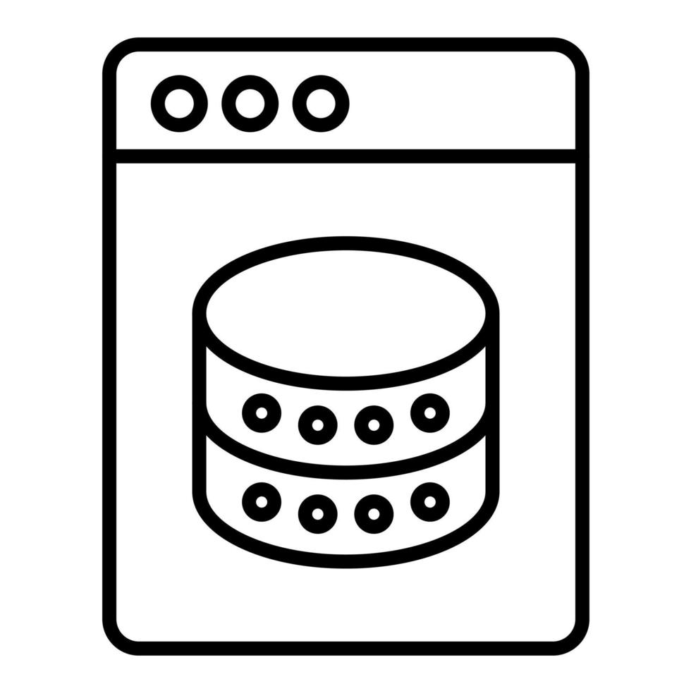Data Line Icon vector