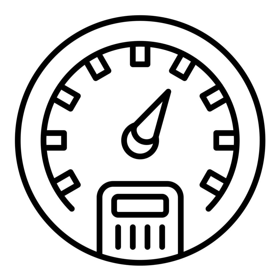 Barometer Line Icon vector