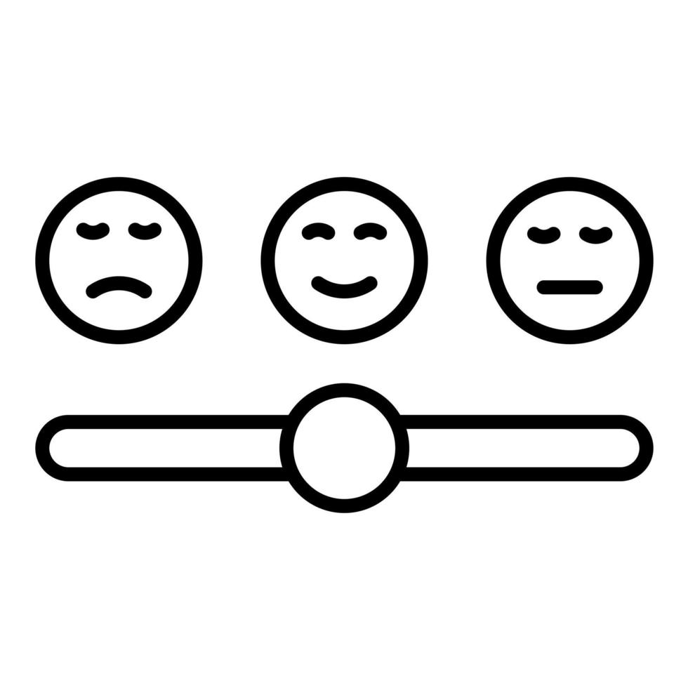 Satisfaction Line Icon vector