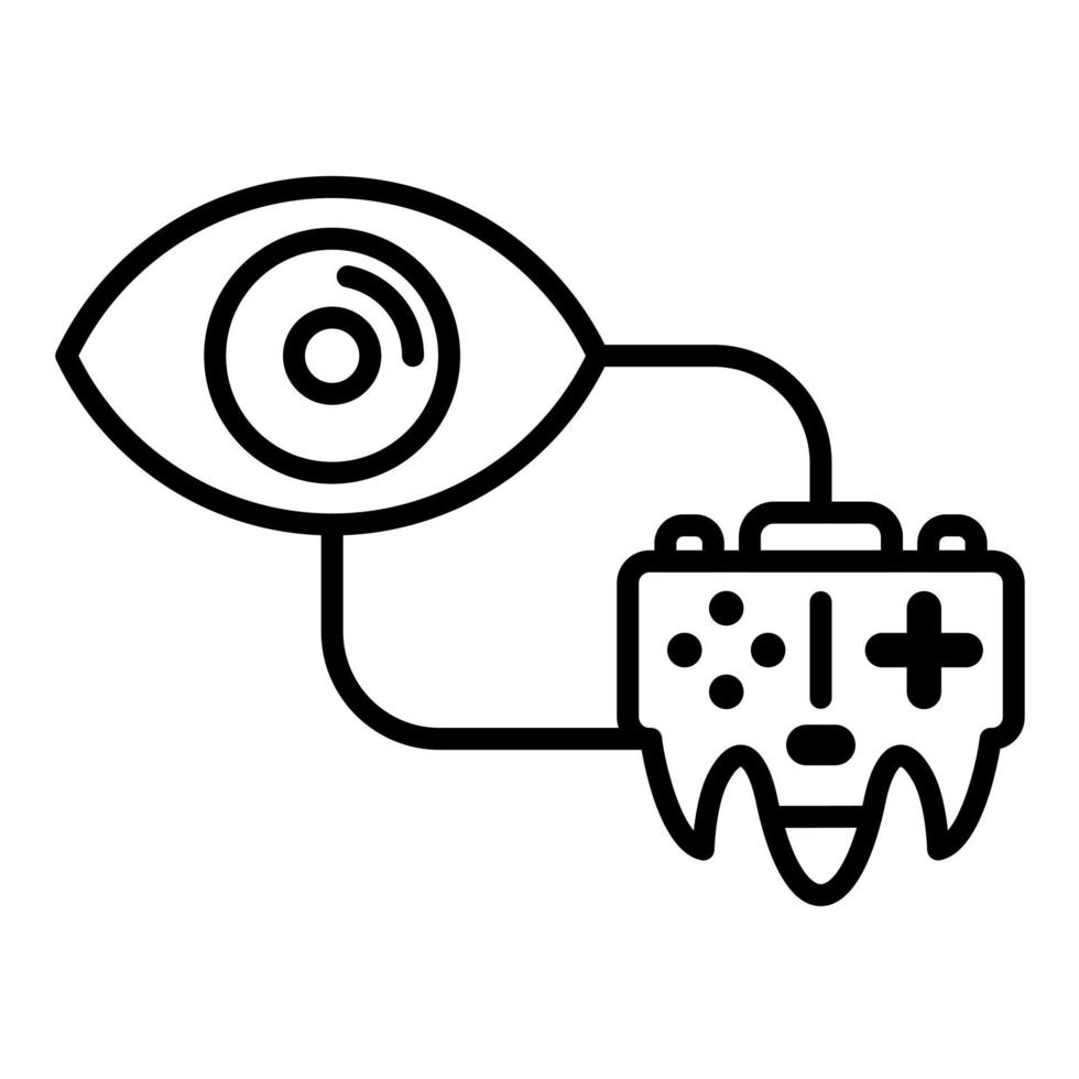 Game Viewers Line Icon vector