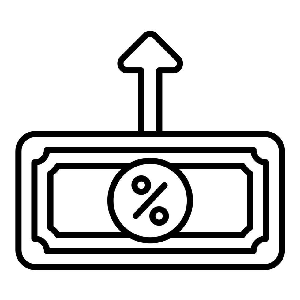 icono de línea de bonificación financiera vector